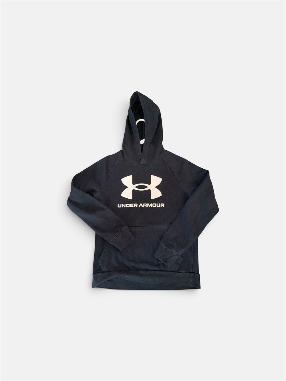 Under Armour Kids Black Hoodie with White Logo